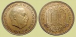 Moneda 2,50 PESETAS 1953 estrella 56, con calidad EBC