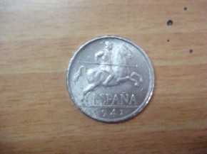Moneda 5 CNTIMOS 1941, con calidad MBC