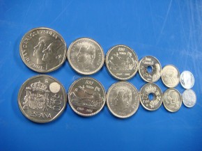 Bolsa Ao Completo 2001 (5 valores, 6 monedas), Rey Juan Carlos I, SC