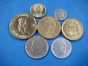 Bolsa Ao Completo 1989 (4 valores, 7 monedas), Rey Juan Carlos I, SC
