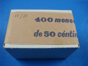 Caja 400 monedas 50 CNTIMOS 1966 estrella 71, con calidad SC