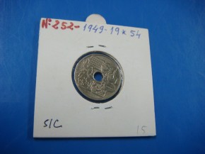 Moneda 50 CNTIMOS 1949 estrella 54, con calidad SC