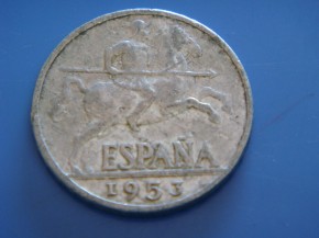 Moneda 10 CNTIMOS 1953, con calidad EBC