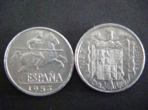 Moneda 10 CÉNTIMOS 1953, con calidad SC