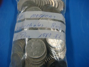 Bolsa 100 monedas de 5 PESETAS 1980/82 Mundiales, Rey Juan Carlos I