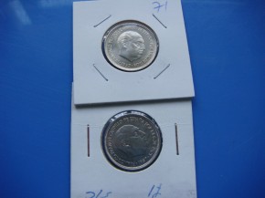Moneda 5 PESETAS 1957 estrella 71, Franco, con calidad SC